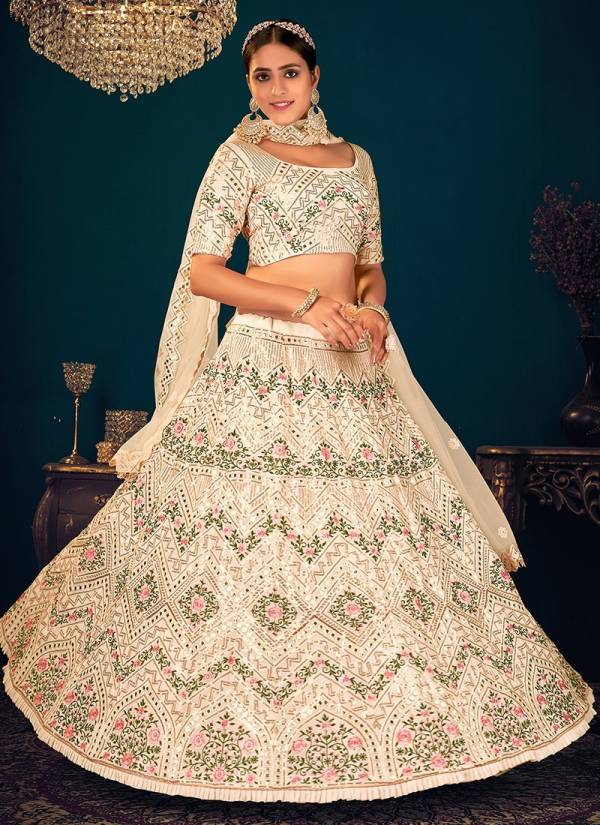 KF Guldasta 8 Heavy Wedding Wear Sequince with Embroidered Work Georgette Lehenga Collection